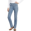 image:imageLands End Womens Starfish High Rise Knit Denim Straight JeansLight Brook