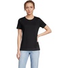 image:imageLands End Womens Supima Crew Neck TShirt  AmericanGrown Supima Cotton Relaxed Fit Tagless MidHip Length Layering Petite and Plus SizesBlack