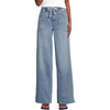 image:imageWomens Lightweight Denim High Rise Relaxed Straight Pull On Pocket JeansLake Blue Wash