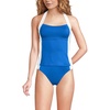 image:imageWomens Seamed Halter Tankini TopBright Cobalt BlueWhite