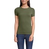 image:imageWomens Short Sleeve Tugless Double Layer Crew Neck Knit TopVintage Pine Green