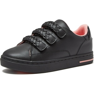 image:imageLands End Boys and Girls Sneakers No Tie Casual Tennis Shoes for Boys and Girls Size 510 Toddler Little and Big Kids 11 to 7 Blue or White with Hook and Loop StrapsBlackPink