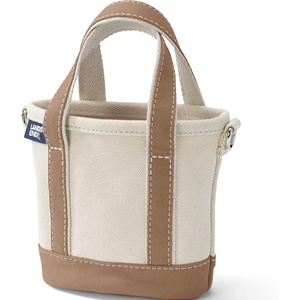 image:imageLands End Open Top Canvas Tote Bag  100 Cotton Canvas Five Pockets Key Strap WaterResistant Base Stands Upright Beach Bag Travel Tote Grocery ToteNaturalRich Camel