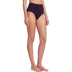 image:imageLands End Womens Chlorine Resistant Pinchless High Waisted Bikini BottomsBlackberry
