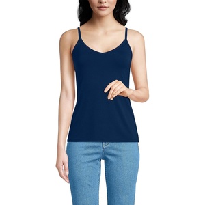 image:imageLands End Womens Cooling VNeck CamisoleDeep Sea Navy