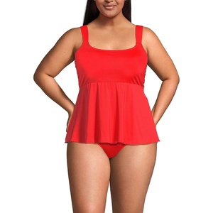 image:imageLands End Womens Flutter Tankini TopDaylily Red