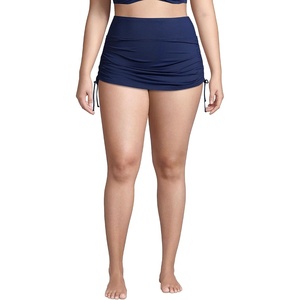 image:imageLands End Womens Plus Size Adjustable Swim SkirtDeep Sea Navy