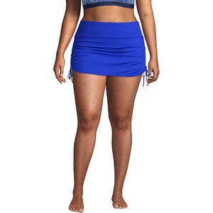 image:imageLands End Womens Plus Size Adjustable Swim SkirtElectric Blue