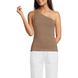 image:imageLands End Womens Slender One Shoulder TopHoney Beige