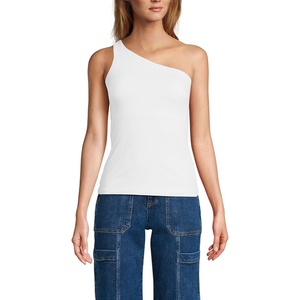 image:imageLands End Womens Slender One Shoulder TopWhite