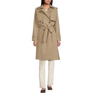 image:imageLands End Womens Squall Waterproof Modern Trench CoatDesert Tan