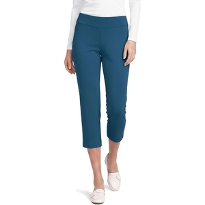 image:imageLands End Womens Starfish Mid Rise PullOn Crop PantsEvening Blue