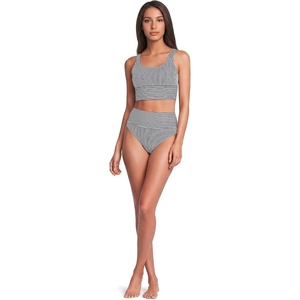 image:imageLands End Womens Tankini Swimsuit SetDeep Sea Navy Mini Stripe