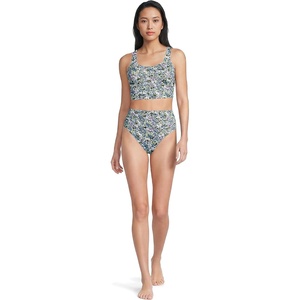 image:imageLands End Womens Tankini Swimsuit SetWhiteLilac Multi Ditsy Floral