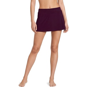 image:imageLands End Womens Tummy Control Skirt Swim BottomsDark Wine