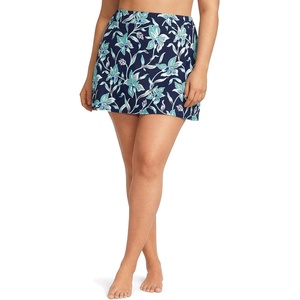 image:imageLands End Womens Tummy Control Skirt Swim BottomsTropic FloralNavy