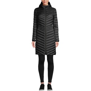 image:imageLands End Womens Ultralight Packable Long Down CoatBlack