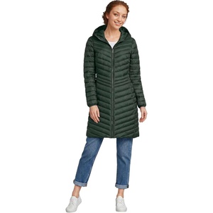 image:imageLands End Womens Ultralight Packable Long Down CoatWoodland Forest