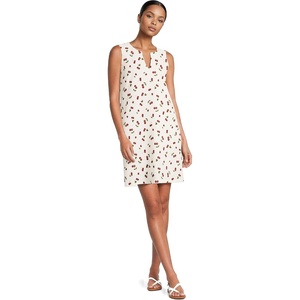 image:imageWomens Cotton Jersey Notch Neck Dress with SoutacheCompass RedCherries