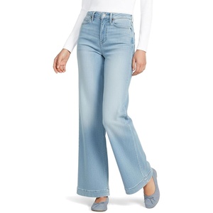 image:imageWomens Tencel Fiber High Rise Wide Leg PantsArctic Indigo