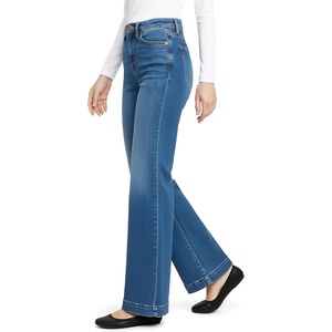 image:imageWomens Tencel Fiber High Rise Wide Leg PantsIndigo Tide Blue