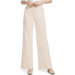image:imageWomens Tencel Fiber High Rise Wide Leg PantsNatural