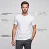 image:imageLands End Mens Crew Neck Undershirt 3 Pack  Combed Cotton Tubular Knit Taped Neck Seam Three Pack Layering Base Layer Big and Tall SizesWhite