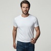 image:imageLands End Mens Crew Neck Undershirt 3 Pack  Combed Cotton Tubular Knit Taped Neck Seam Three Pack Layering Base Layer Big and Tall SizesWhite