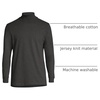 image:imageLands End Mens SuperT Cotton Turtleneck  Breathable Cotton Jersey Rib Knit Collar and Cuffs MidHip Length Layering Big and Tall SizesDark Charcoal Heather