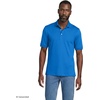 image:imageLands End Mens Supima Cotton Polo Shirt  Short Sleeve AmericanGrown Supima Interlock Knit Raised Collar Straight Hem Business Casual Big and TallBright French Blue