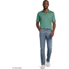 image:imageLands End Mens Supima Cotton Polo Shirt  Short Sleeve AmericanGrown Supima Interlock Knit Raised Collar Straight Hem Business Casual Big and TallMineral Aqua