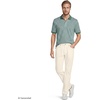 image:imageLands End Mens Supima Cotton Polo Shirt  Short Sleeve AmericanGrown Supima Interlock Knit Raised Collar Straight Hem Business Casual Big and TallMineral Aqua Stripe