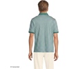 image:imageLands End Mens Supima Cotton Polo Shirt  Short Sleeve AmericanGrown Supima Interlock Knit Raised Collar Straight Hem Business Casual Big and TallMineral Aqua Stripe
