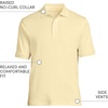 image:imageLands End Mens Supima Cotton Polo Shirt  Short Sleeve AmericanGrown Supima Interlock Knit Raised Collar Straight Hem Business Casual Big and TallPale Yellow