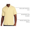 image:imageLands End Mens Supima Cotton Polo Shirt  Short Sleeve AmericanGrown Supima Interlock Knit Raised Collar Straight Hem Business Casual Big and TallPale Yellow