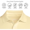 image:imageLands End Mens Supima Cotton Polo Shirt  Short Sleeve AmericanGrown Supima Interlock Knit Raised Collar Straight Hem Business Casual Big and TallPale Yellow