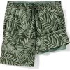 image:imageMens 9 Volley Hydroliner Swim TrunksRich Olive Stipple Palm
