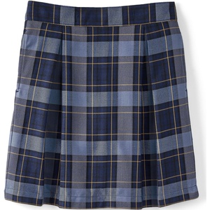image:imageSchool Uniform Girls Plaid Skort Top of KneeClassic Navy Plaid