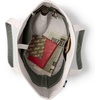 image:imageLands End Open Top Canvas Tote Bag Large Regular Handle NaturalDark Olive Green