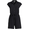 image:imageLands End Womens Cap Sleeve Creaseless ButtonDown RomperBlack