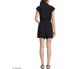 image:imageLands End Womens Cap Sleeve Creaseless ButtonDown RomperBlack