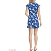 image:imageLands End Womens Cap Sleeve Creaseless ButtonDown RomperVibrant Lapis Tropic Floral
