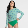 image:imageLands End Womens Chlorine Resistant Pinchless High Waisted Bikini BottomsVibrant Clover