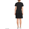 image:imageLands End Womens Cotton Jersey Tiered Mini DressBlack