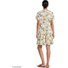 image:imageLands End Womens Cotton Jersey Tiered Mini DressSoft CitrusBlue Flower Patch