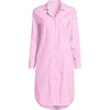 image:imageLands End Womens Cotton Poplin Long Sleeve Sleepshirt NightgownAster PinkWinter Pear Stripe