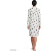 image:imageLands End Womens Cotton Poplin Long Sleeve Sleepshirt NightgownPink FloralCelery Stripe