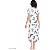 image:imageLands End Womens Cotton Short Sleeve Midcalf NightgownIvoryDeep Sea Floral