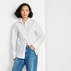 image:imageLands End Womens Poplin Tie Sleeve ShirtWhite