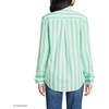 image:imageLands End Womens Poplin Tie Sleeve ShirtWintergreenWhite Stripe